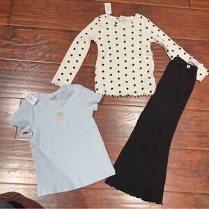 GAP Kids Matching Set - Black, White, Light Blue